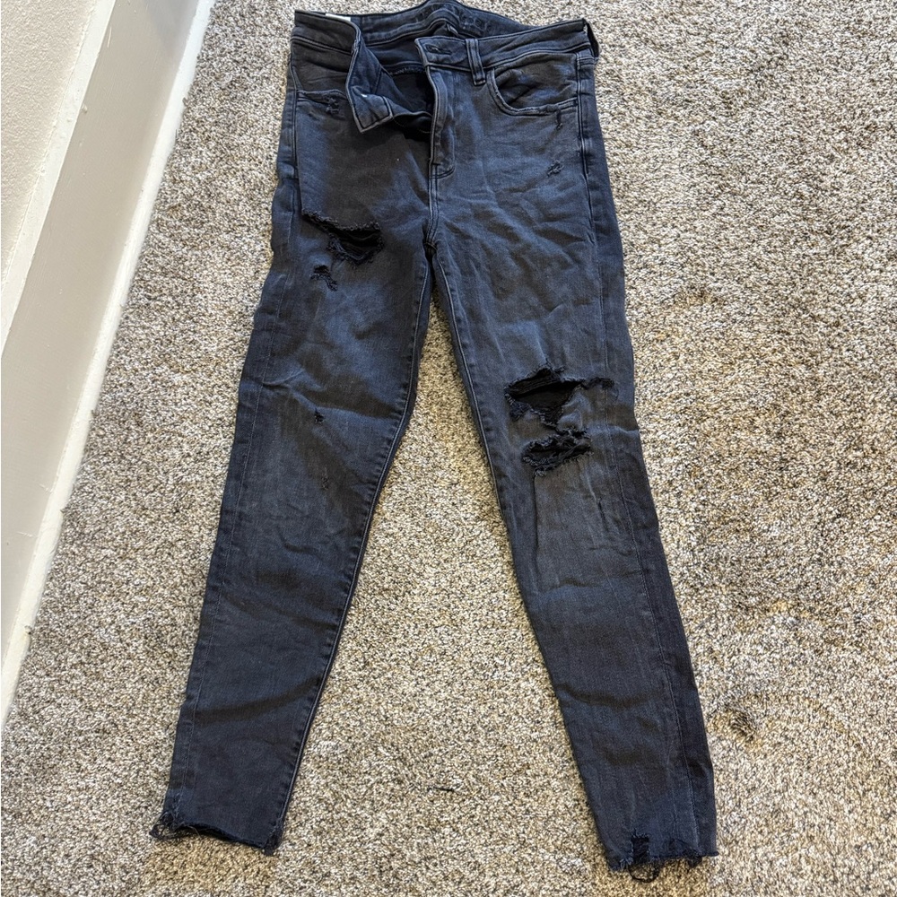 AE NE(X)T level ripped high waisted jegging